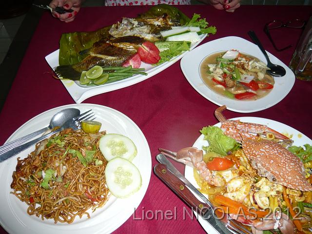 P1050355.JPG - Langkawi: Dinner des produits de la mer
