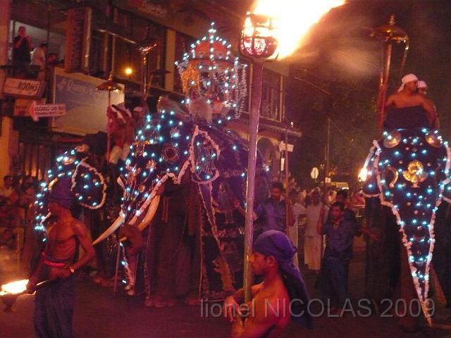 P1010207.JPG - KANDY: La Perahera. La procession regroupe des fidèles venant de temples différents